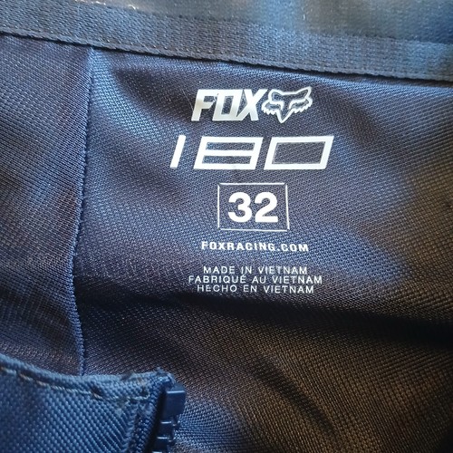 Fox Racing 180 Sabbath Men's Off-Road Motorcycle Pants Size 32, Navy/Black - Picture 15 of 24