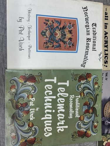 12 Vintage Tole Rosemaling Painting & Craft Books Used - Picture 9 of 11
