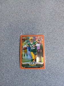 Aaron Rodgers 2013 Topps Chrome Orange Refractor #150