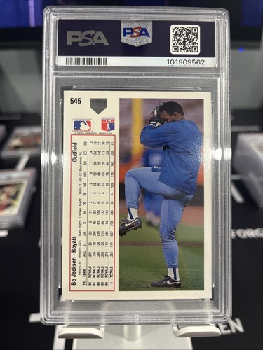 1991 Upper Deck Bo Jackson, Kansas City Royals, PSA 8 - Picture 2 of 2