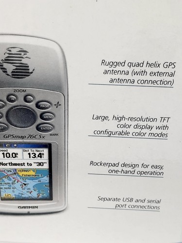 Garmin GPS Map76CSx With Mount Instruction Book Parts Or Repair Bundle  - Picture 8 of 14