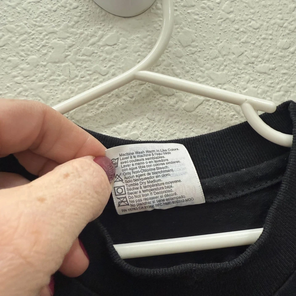 VTG Jurassic Park 1993 Black Graphic Dinosaur USA Made T Shirt Kids Medium 10-12 - Image 4 of 4