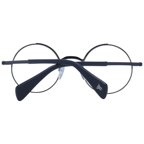 Yohji Yamamoto YO-1058016 occhiali unisex blu montatura ottica metallo tondi maculati - Foto 3 di 3