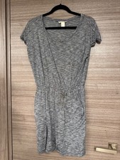 Hm Basic Gray Short Sleeve Casual Mini Dress Womens Size Small S Scoop Neck Hm Basic Gray Short Sleeve Casual Mini Dress Womens Size Small S Scoop Neck