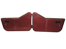 Jeep Wrangler Tj 97-06 Oem Maroon Hard Half Doors Pair W Tan Panels Free Ship Jeep Wrangler Tj 97-06 Oem Maroon Hard Half Doors Pair W Tan Panels Free Ship