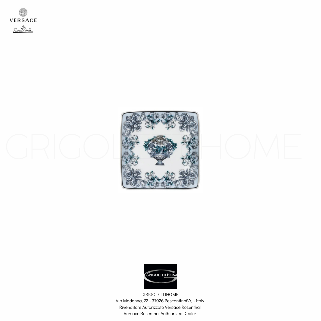 Versace Rosenthal Coupe Dieux Holiday Square Flat Cup 12 cm / 4.72 in
