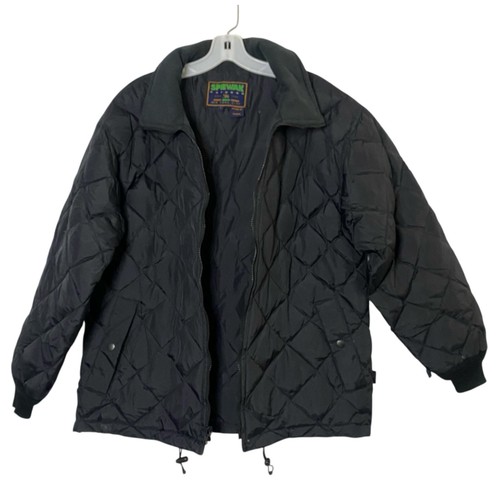 SPIEWALK OUTDOOR 90s Spiewalk Outdoor Down Puffer Black Jacket Size Small Unisex - Picture 2 of 6