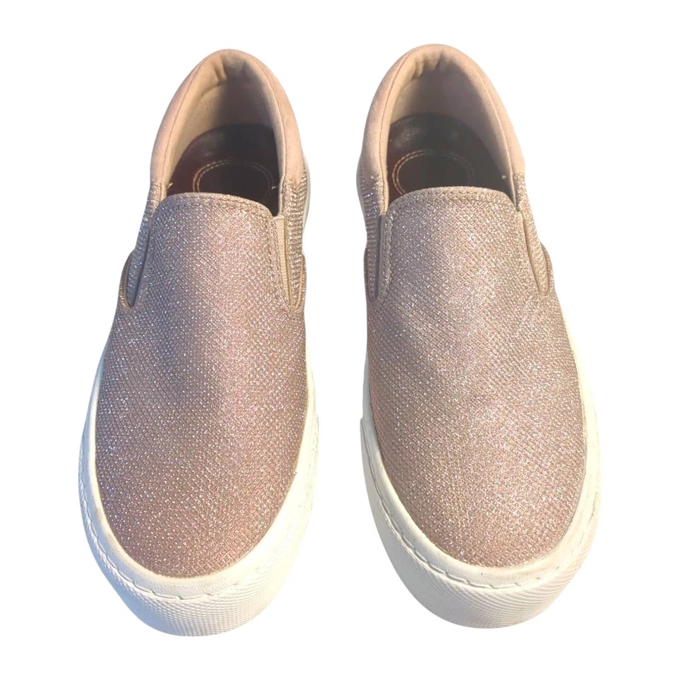 BALLY Pale Pink Bling -Luxe Slip On Leather Shoes Sneakers/ Trainers Sz 7 - Image 2 of 4