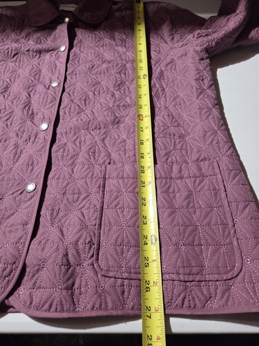 Alfred Dunner Long Sleeve Button Up Jacket Women's Sz 14 Light Mauve/Purple  - Picture 7 of 7