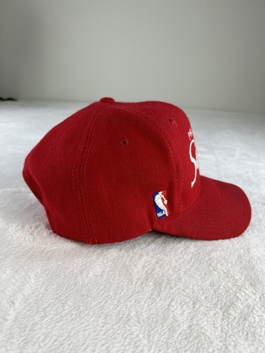 VTG 90’s Philadelphia 76ers Sports Specialties Wool Script Sixers Snapback Hat - Picture 6 of 13