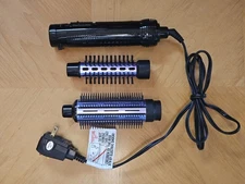 Conair Dual Voltage Wattage Curling Iron Hot Air Volume Styler Curler Purple 1”