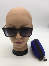 Cartier Designer Black Fashion Sunglasses 50-20-140 Blue Lens