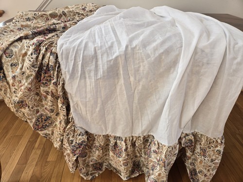 CHAPS Ralph Lauren Marrakesch FULL Satin Staub Rüschen Bett Rock - Bild 14 von 14