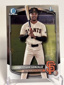 2025 Bowman Chrome Josuar Gonzalez 1st Bowman Base-Giants #BCP-153