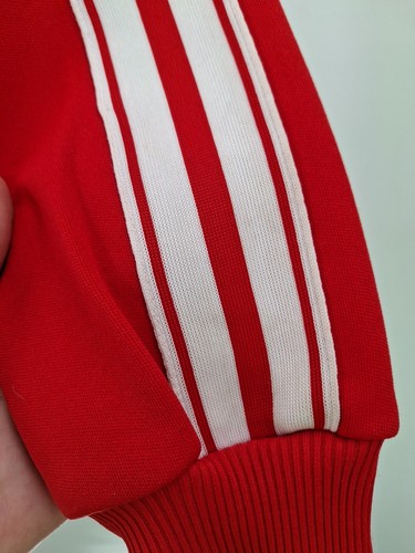 Vintage Asics Track Jacket Mens Medium Red Retro 90s Y2K Zip Up Sport Warmup - Picture 3 of 11