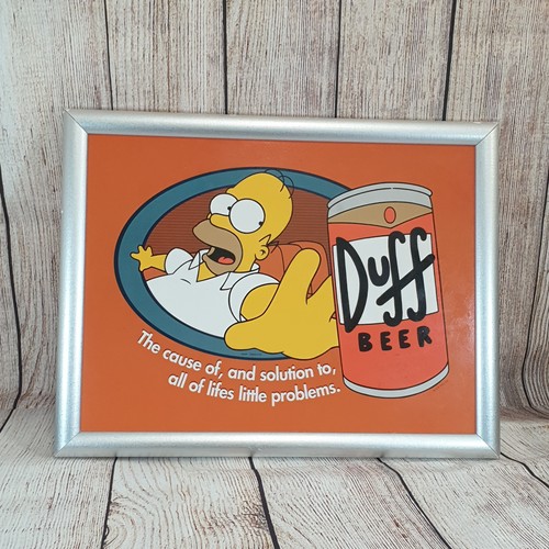 Seltenes Vintage Homer Simpson Duff Bier TV Abendessen oder Laptop gepolstertes Tablett 1990er - Bild 1 von 11