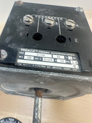 Autotransformador Variable Powerstat 117CU 1ph 120v 1.4kva Nuevo - Imagen 3 de 4