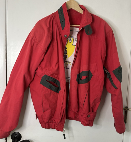 Vintage 80s Danish Red Woman Jacket - Unique - Picture 3 of 24