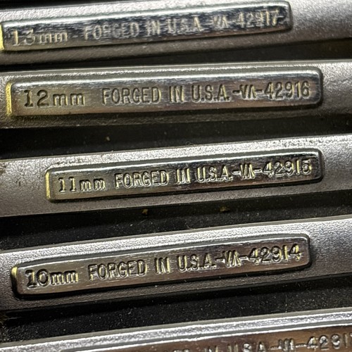 = Craftsman = 9pc Metric Combination Wench Set - 8mm to 16mm - USA - Picture 10 of 15