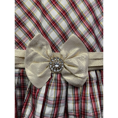 Rare Editions Dress Girls 6X Formal Holiday Christmas plaid red/Black Party - Picture 5 of 5