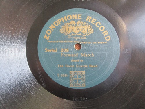 The Home Guards Band: Belphegor/Forward March 1st UK 10" Press Shellac 78RPM 208 - Picture 2 of 2