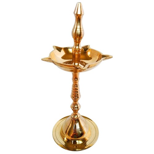 - Brass Fancy Kerala Diya - Oil Lamp for Pooja - Kerala Five face Samayi Oil ... - Picture 3 of 6