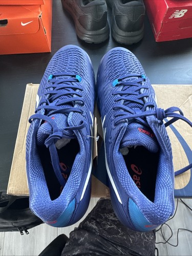 ASICS SOLUTION SPEED FF 2 Men’s Size 11.5 Dive Blue White Tennis Pickleball Shoe - Picture 4 of 10