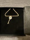 Argento Vivo Sterling Silver Gold Tone Key, Pendant Necklace