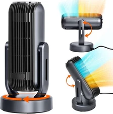 Oscillating Space Heater with Timer 3 Heat Levels 14 Inch Space Heater Indoor