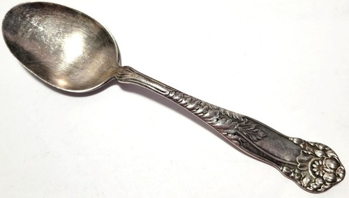 1902 CERETA ONIEDA SILBERPLATTE, ORIENTALISCHER MOHN, ESSLÖFFEL  - Bild 1 von 5