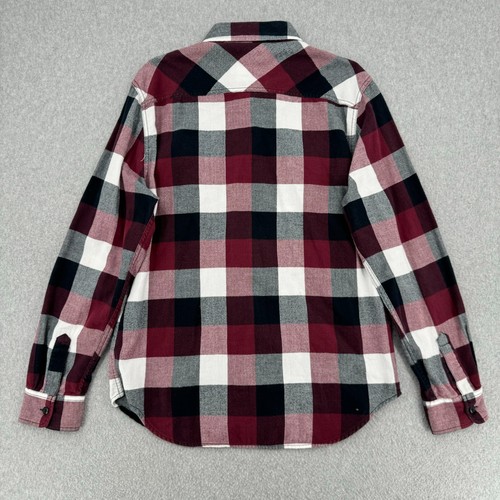 Vans Off The Wall Flannel Shirt Mens Large Red Plaid L/S  Button Down Skate Park - Picture 4 of 9