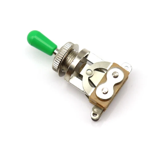 Silver Guitar 3 Way Toggle Switch with Ring Plate Fit for Les Paul/Gibson Guitar