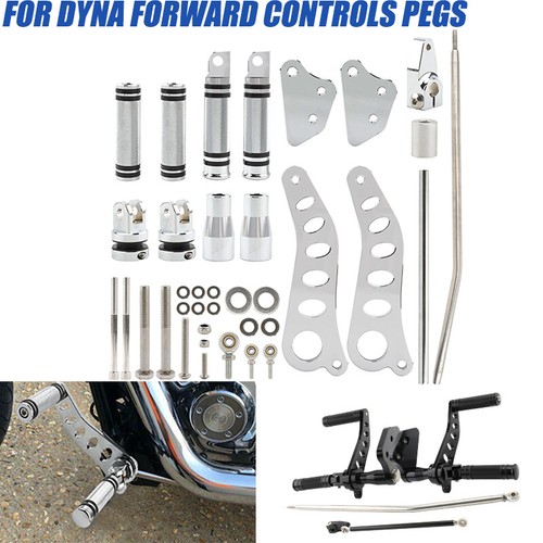 For Harley Dyna Billet Forward Control Kit Low Rider Street Bob Super Glide FXDL - Picture 8 of 12