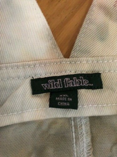Wild Fable Women's Denim Pinafore dress Neutral Tie-Dye Size: XXL NWOT! - Picture 4 of 11