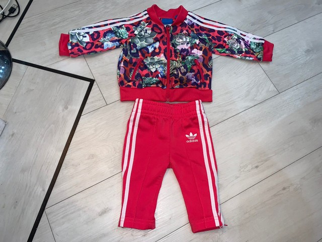 toddler adidas floral tracksuit
