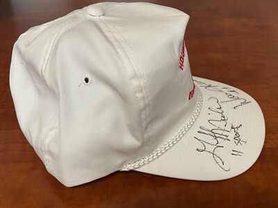 RARE Vintage Houston Oilers Warren Moon Autographed Hat DERRICK