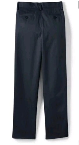 Pantalones chinos Lands' End para mujer mezcla lisa clásicos azul marino 10 sin hermas #19 - Imagen 2 de 2