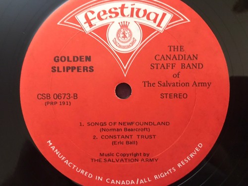 CANADIAN STAFF BAND of the Salvation Army-Golden Slippers-LP *Buy 3 FOR £13 Offe - Picture 5 of 5