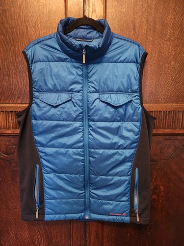 Merrell Vest Men's XL Puffer Blue Full Zip Select Warm Dry - Picture 1 of 8