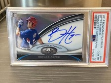 2011 Bowman Platinum Bryce Harper #BH Prospects Auto PSA 10