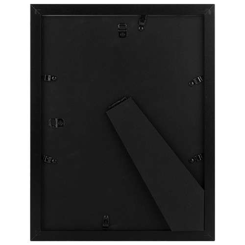 9x12 Picture Frame with Mat for 6x8 HD Glass Wall Mount Black 2 Pack - Picture 4 of 7