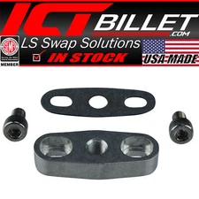 ICT Billet GT15-GT35 Billet Turbo Oil Supply Feed T3 Flange 1/8"npt Inlet