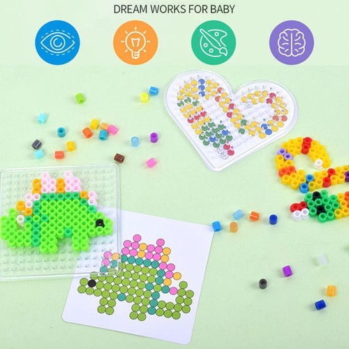 Hama Beads with Pegboards Ironing Paper Colorful Fuse Beads Kit Beading Kit - Picture 11 of 42