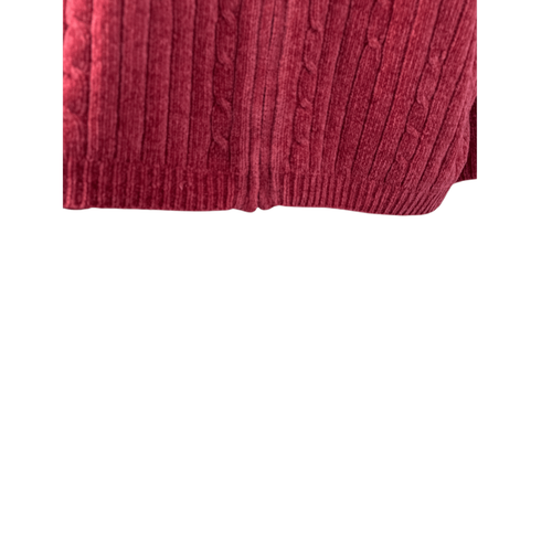 Alfred Dunner Magenta Chenille Zip Up Cardigan Sweater Size 2X - Picture 3 of 7