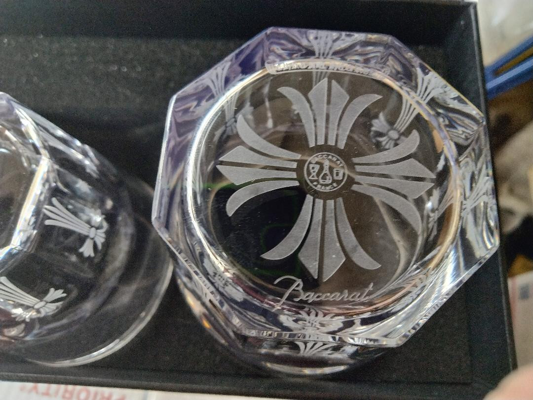 Baccarat Crystal Chrome Hearts Whiskey set | eBay