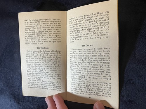 THE DIVINE DRAMA OF JOB / WHY DO THE GODLY SUFFER? 1960s Vintage Christian Lit - Foto 6 di 9