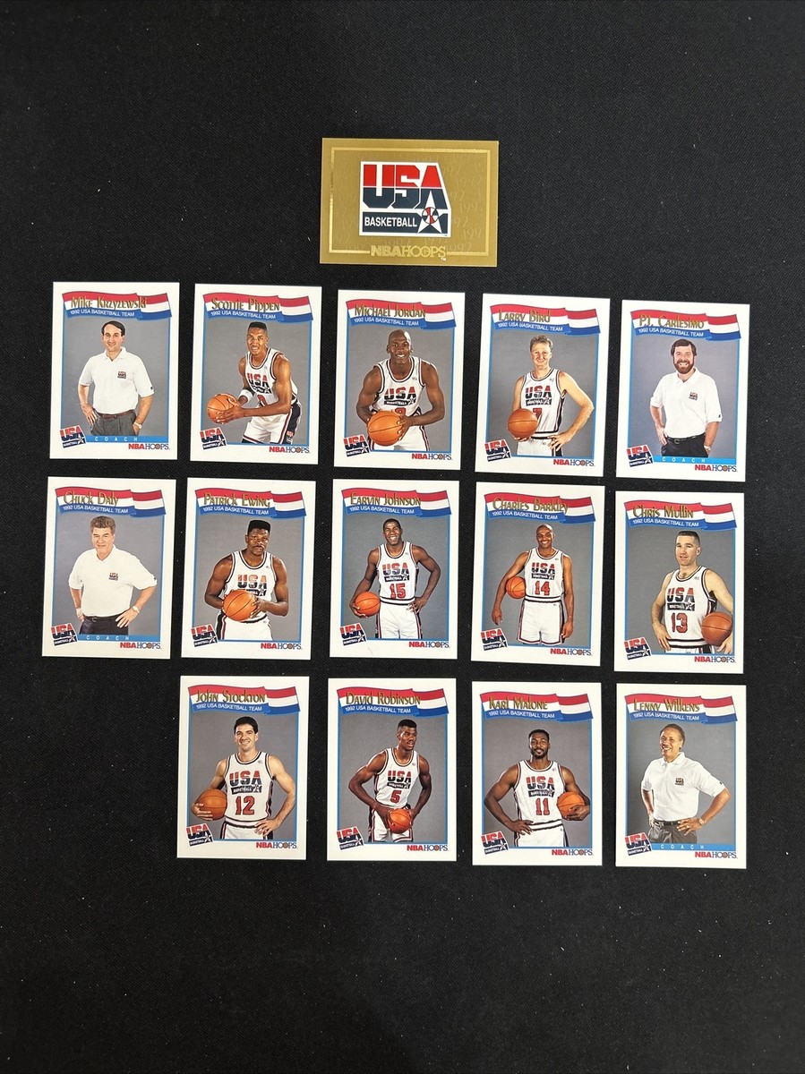 1991 NBA Hoops USA Dream Team Olympic 15 Card Mint Set