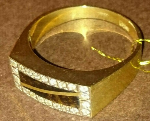 22 DIAMONDS! NEU!! Für brutale Männer! Ring Gold! Cooles Bild! - Bild 1 von 12