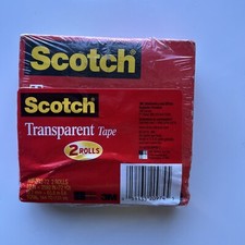 Transparent Tape 600 2P12 72, 1/2 x 2592, 3 Core, Transparent, 1Pack Damaged Box