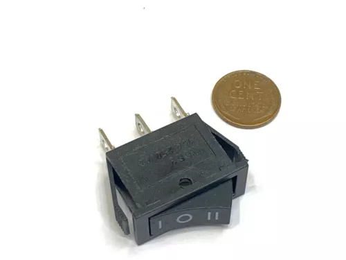 Black Rocker Switch Latching  ON/OFF/ON Actuator KCD3 103 20A/125VAC 3pin E25